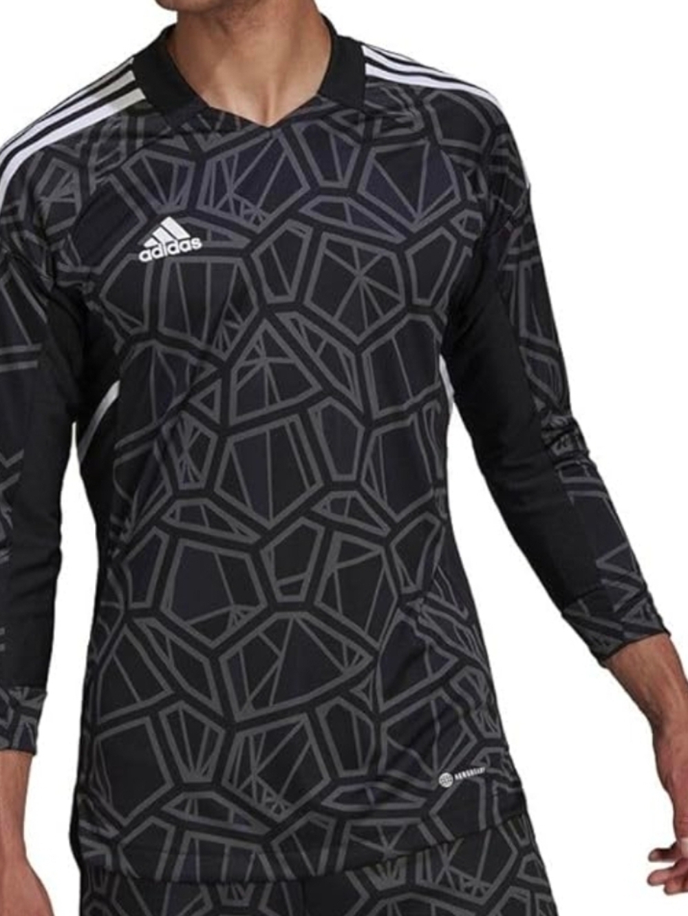 Adidas Aeroready Men Soccer Goalkeeper 3/4 Sleeve Jersey size Medium brand new
